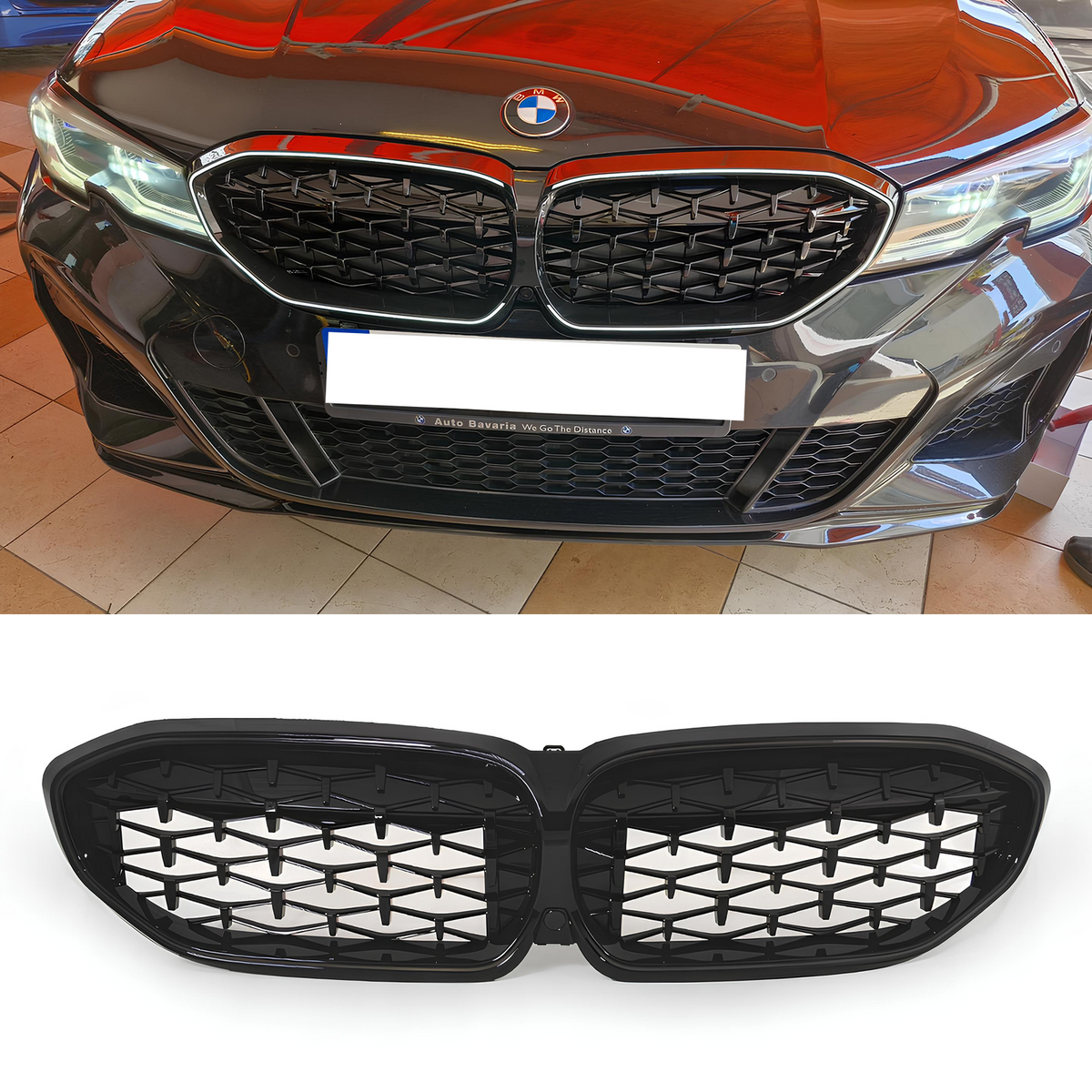 Atrapa nerki BMW Seria 3 G20/G21 (2018–2022) PRE-LCI  Stye LED Diamond