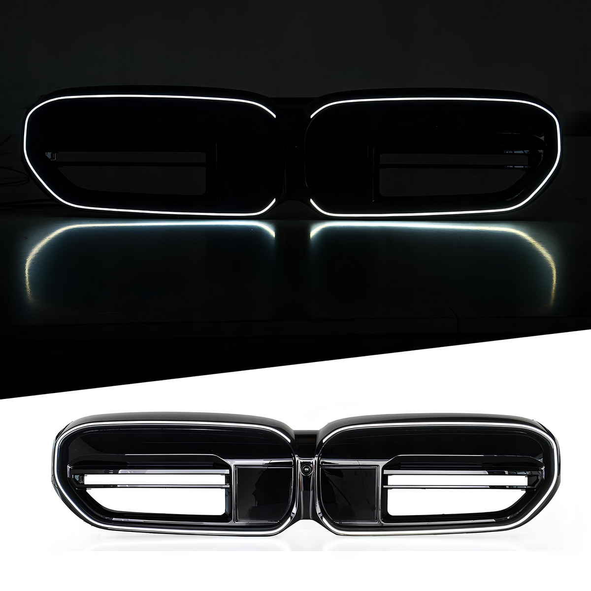 Atrapa Nerki BMW Seria 5 G30 / G31 LCI (2020–2024) M-LOOK LED Czarny Połysk