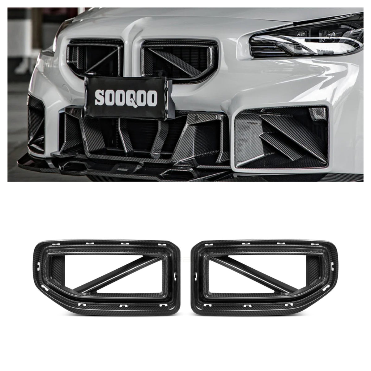 Atrapa Nerki Grill BMW M2 G87 SQ Style Karbonowe