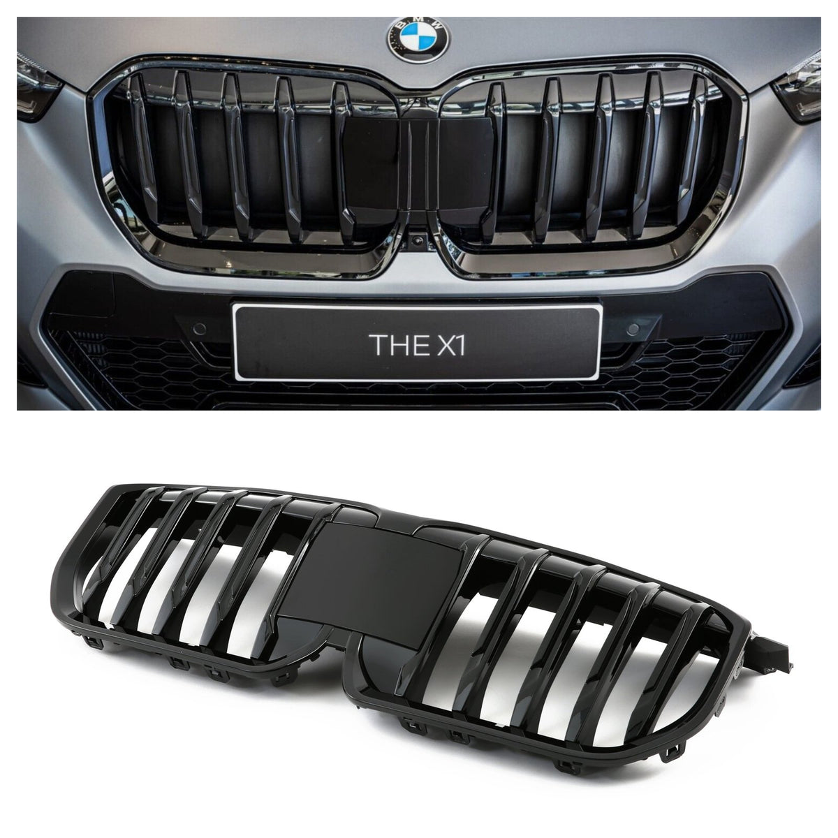 Atrapa Nerki Grill BMW X1 U11 (2022+) M-Performance Style Czarny Połysk