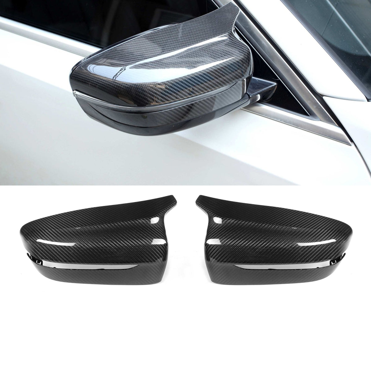 Karbonowe Nakładki Obudowa Lusterek BMW G30 G11 G14 G15 G16 M4 Style