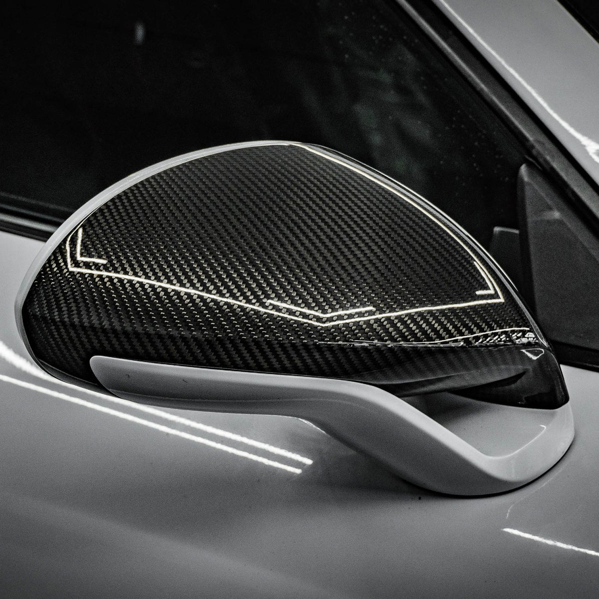 Karbonowe Nakładki na Lusterka Porsche 911 991 RS / 981 Boxster 13-16 – Styl OEM/Carbon Fiber