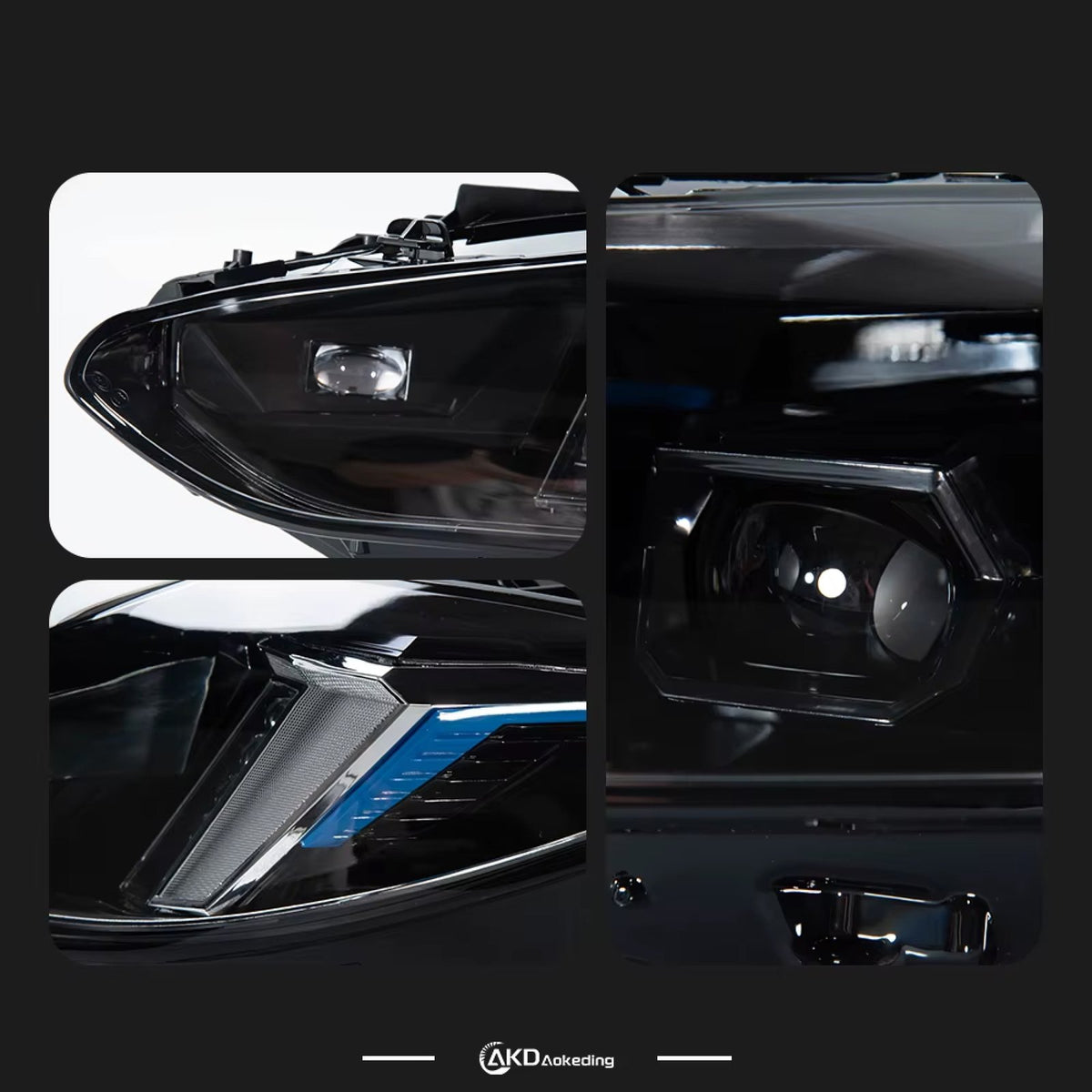 Lampy przednie LED do BMW G22 / G26 / M3 / M4 G80 / G82 – Snake Eyes Y+W DRL do LED