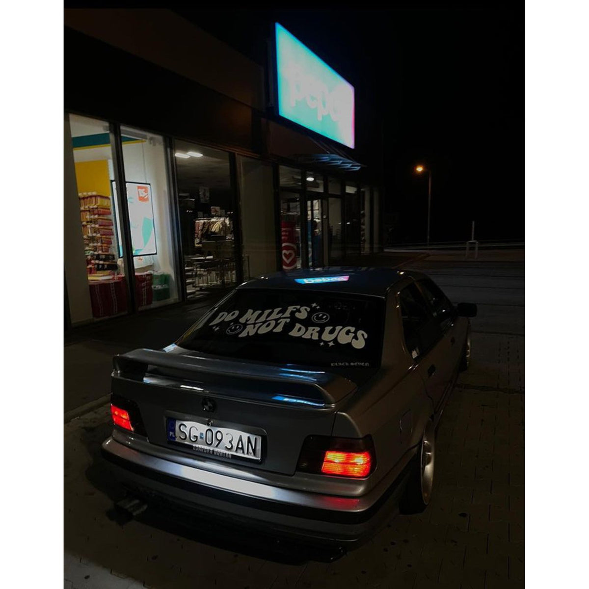 Spoiler Lotka Klapy BMW Serii 3 E36 GT Styl Gloss Black (1990–1999)