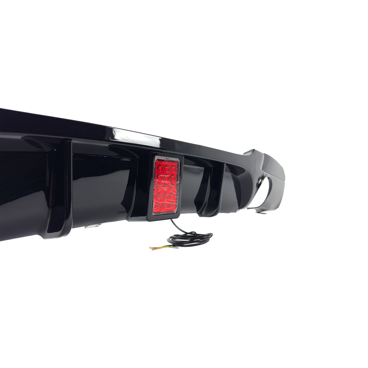 Dyfuzor Tylny BMW E90 / E91 MP Style LED Czarny Połysk (2005–2012) 0-0