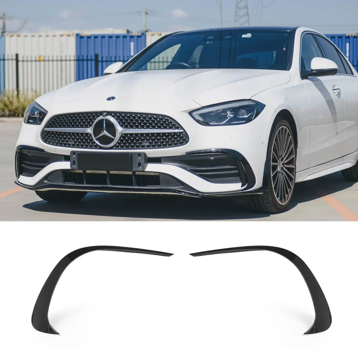 Canardy Górne Dokładki Wlotów Mercedes-Benz C-Class W206 AMG Sport & C43 2022-2025
