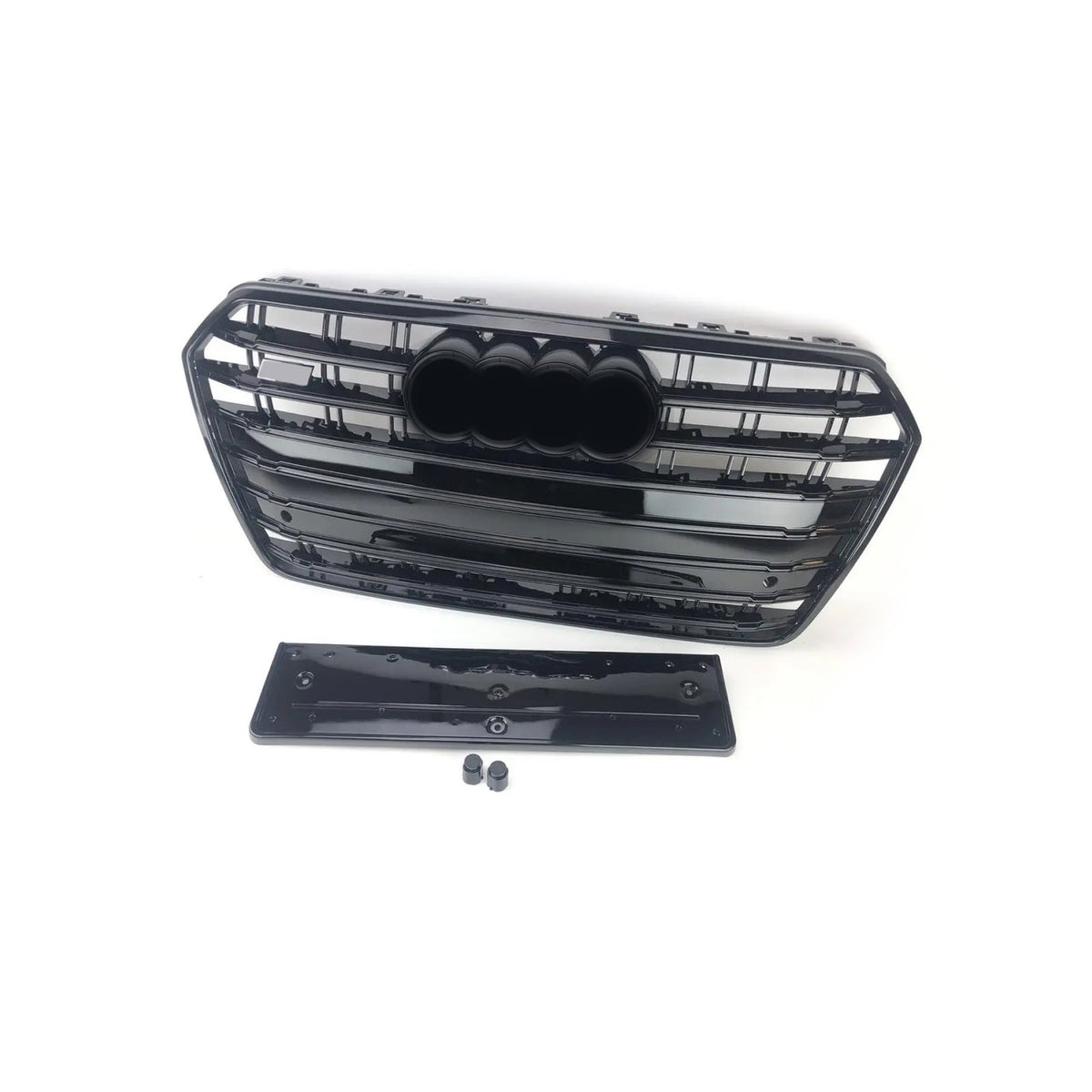 Atrapa Grill AUDI A7 (2014–2018) PO LIFT S7 Style Czarny Połysk Shadowline