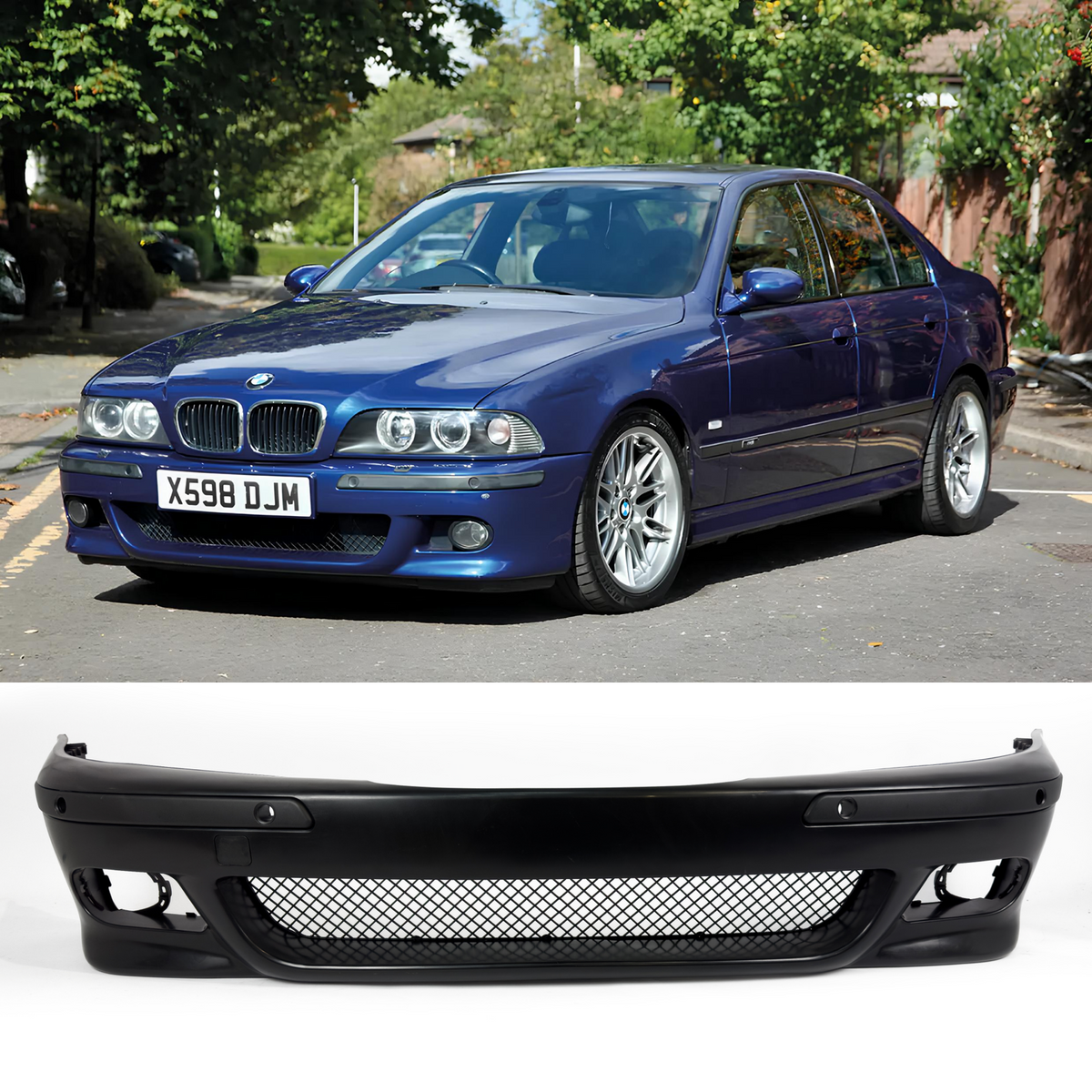 Zderzak przedni BMW E39 M5 STYL (1996-2003) z PDC bez SRA