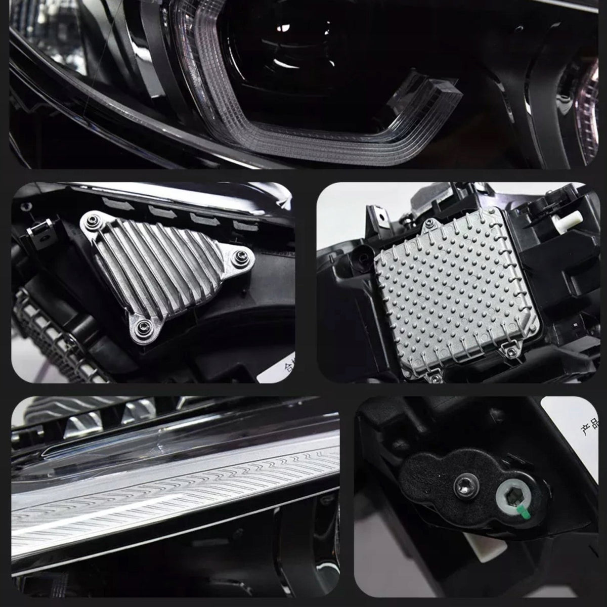 Reflektory LED do BMW F22 Seria 2 (2014-2019) Xenon do LED – Styl LCI z Angel Eyes