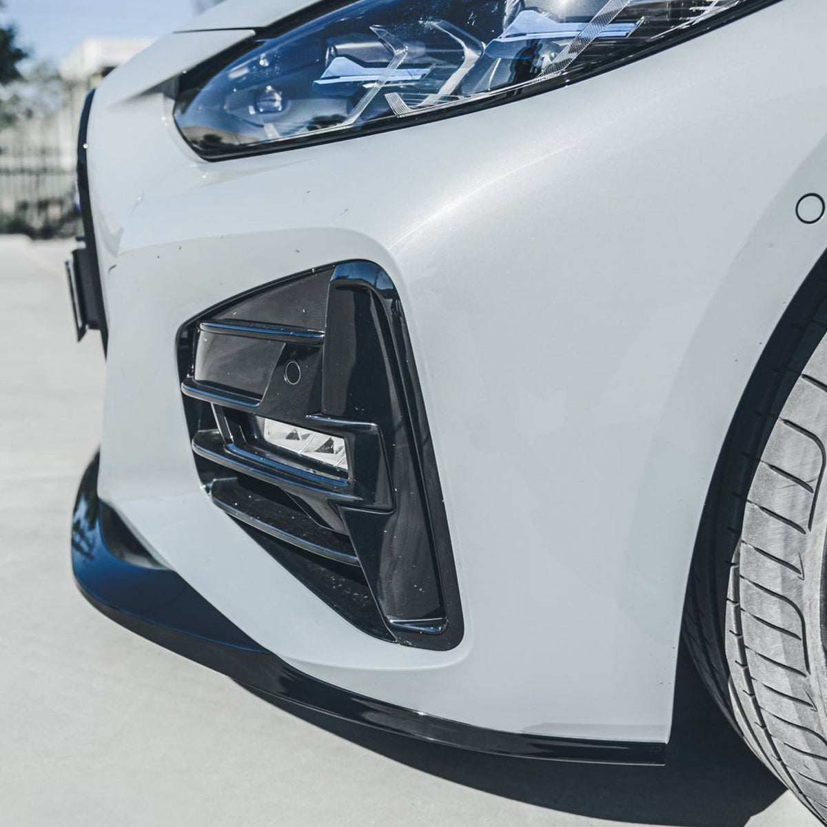 Dokładka Splitter Przód do BMW Serii 4 G22 Coupe (2020–2024) M-Performance – Czarny Połysk