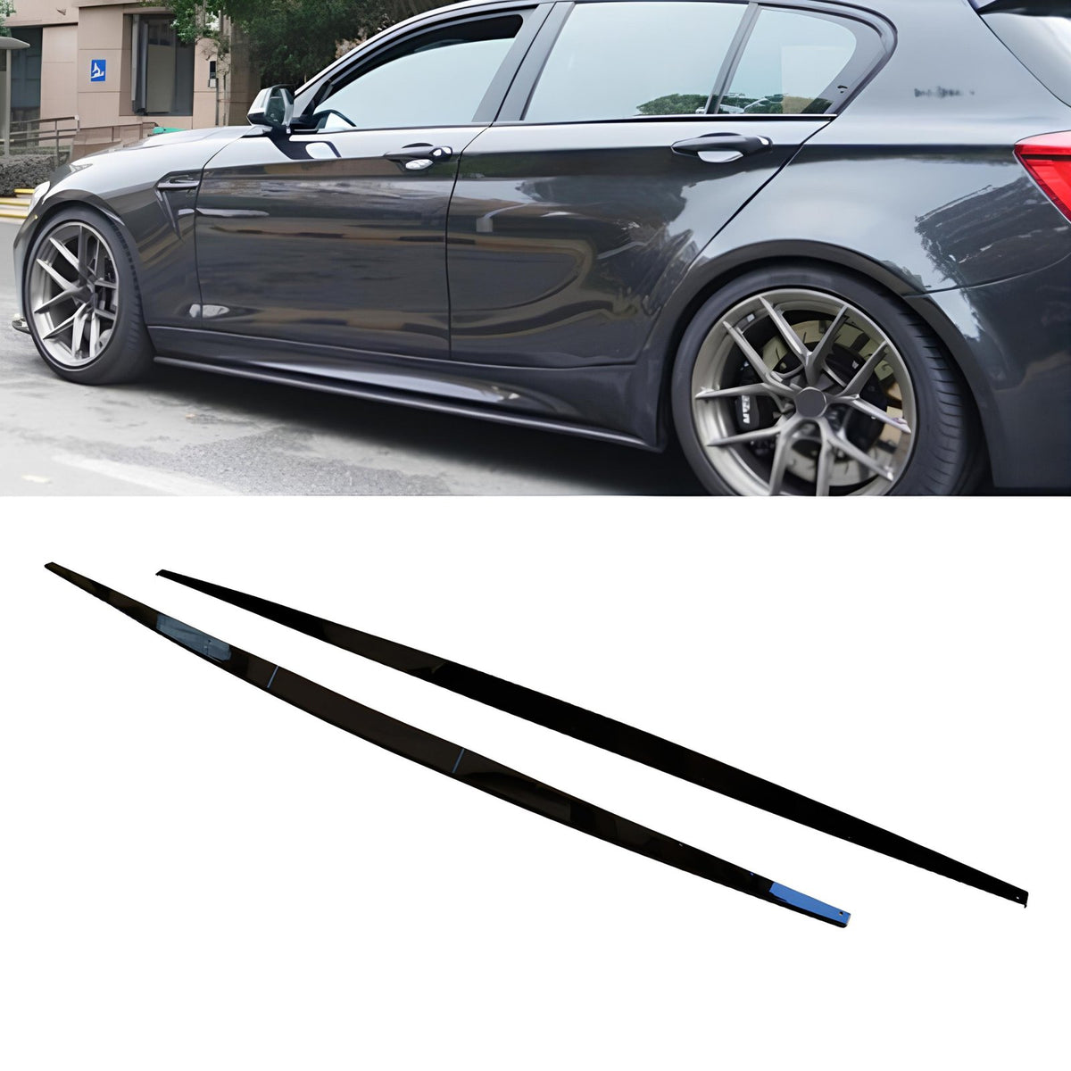 Listwy Progowe BMW F20 / F21 2011–2019 – M Performance, Czarny Połysk