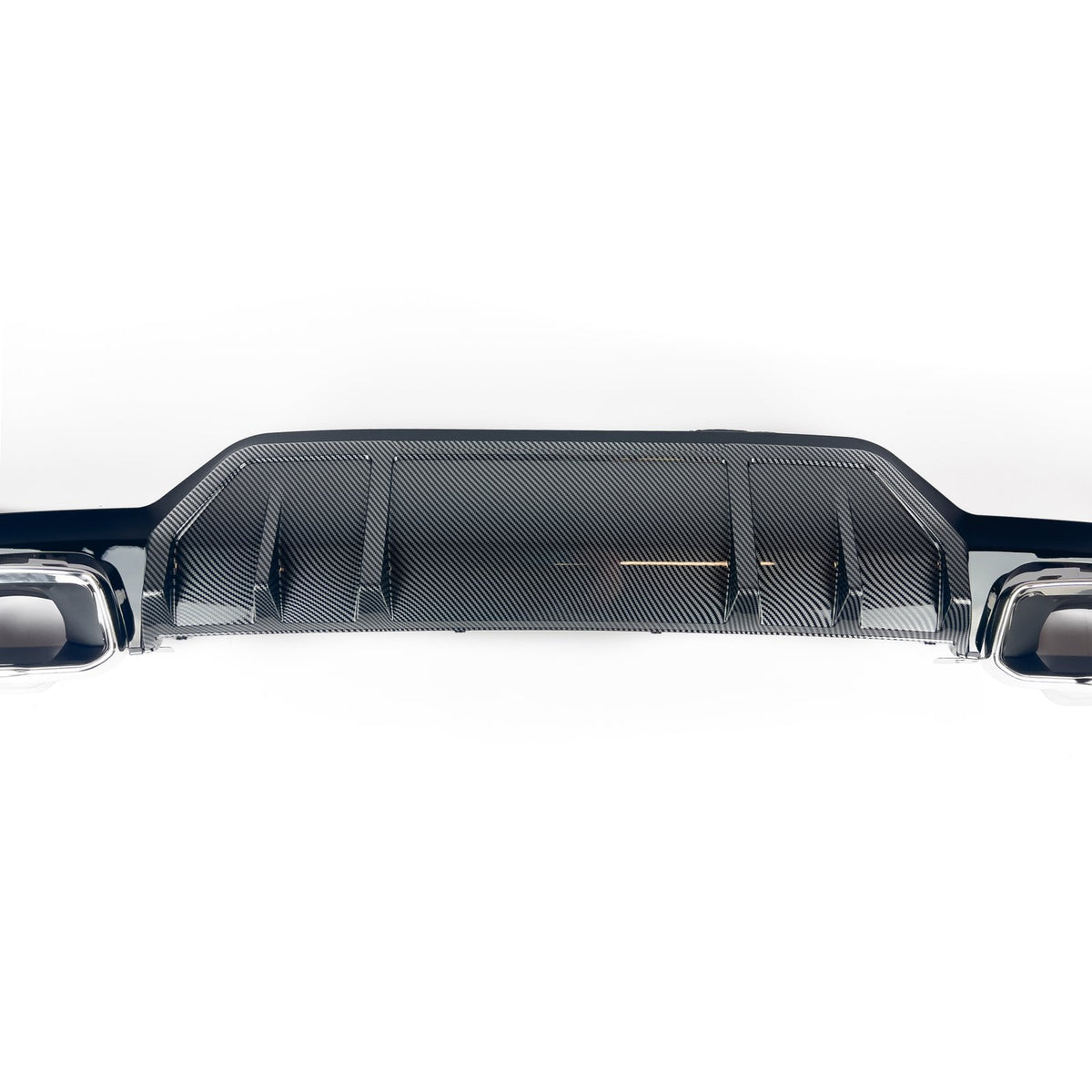 Dyfuzor Tylny z Końcówkami BMW G20 340i LCI Karbon Look / Srebrne Końcówki (2020+)