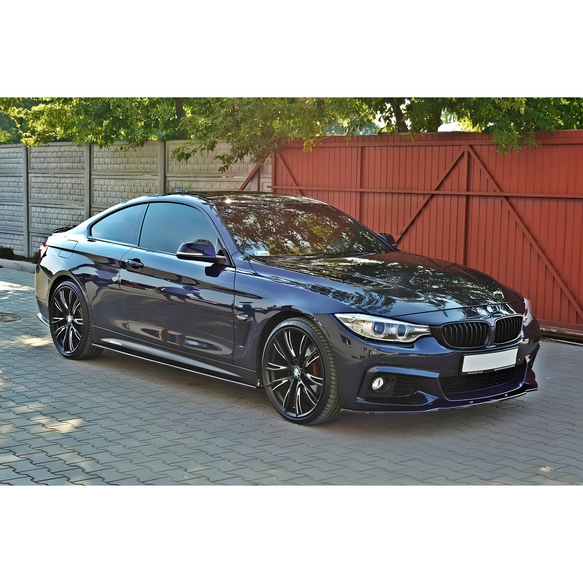 Listwy Progowe BMW F32 F33 MP Style Czarny Połysk
