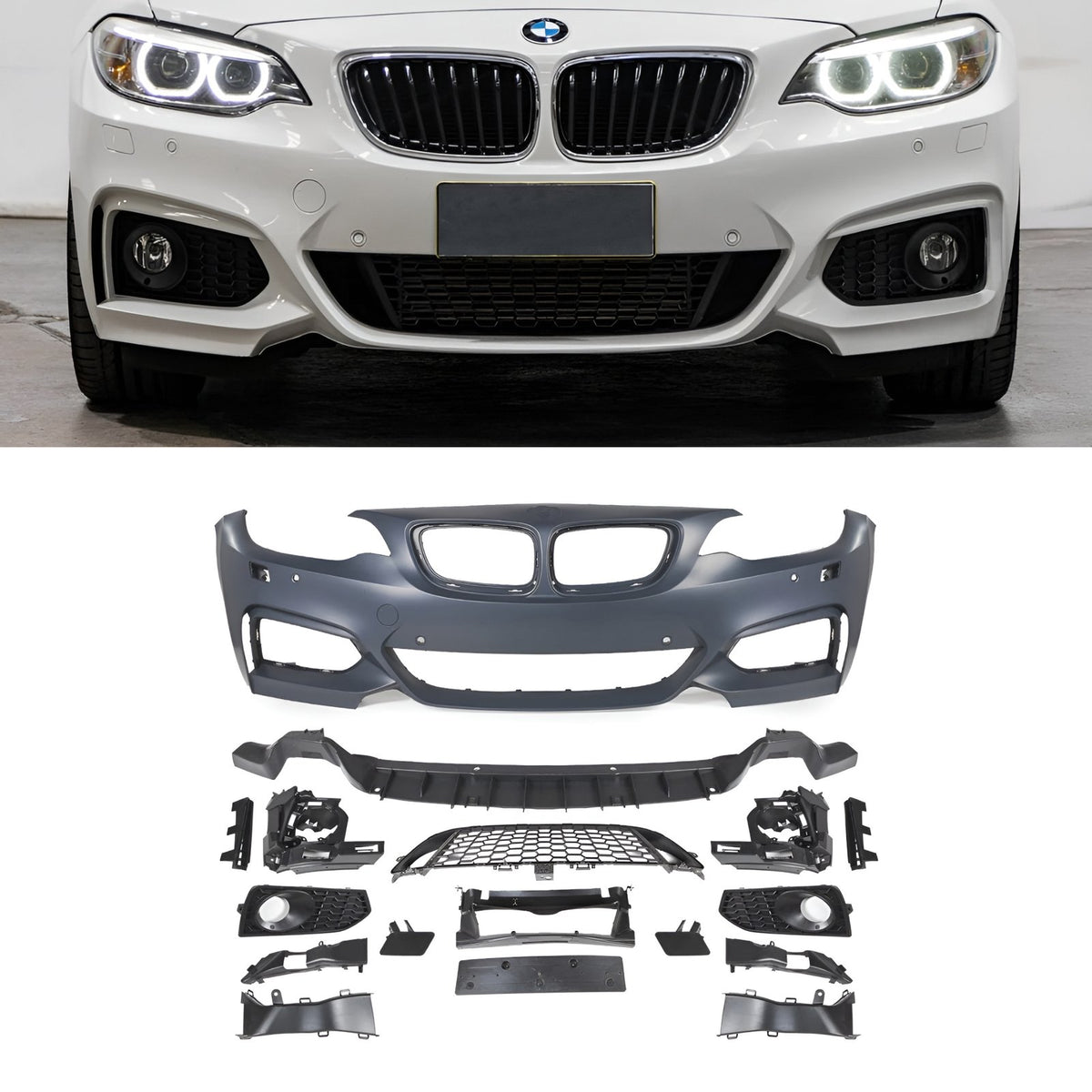 Bodykit do BMW F22 – Zderzak przód, tył, progi – M-Pakiet