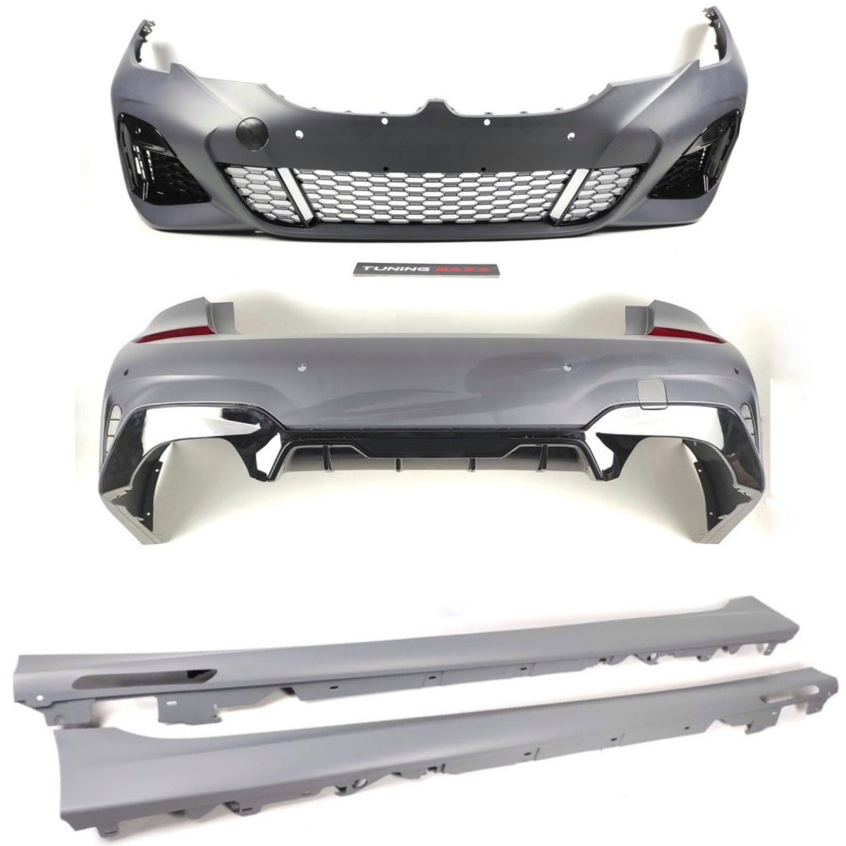 Bodykit BMW G20 PreLCI 340i M-Tech – Zderzaki + Progi + Dyfuzor + Końcówki wydechu