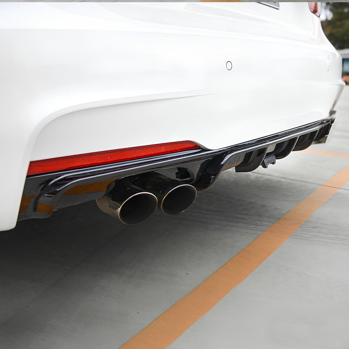 Dyfuzor Tylny BMW F30/F31 M-Performance Look Czarny Połysk (00-00) 2012-2018 (PRE-LCI / LCI)