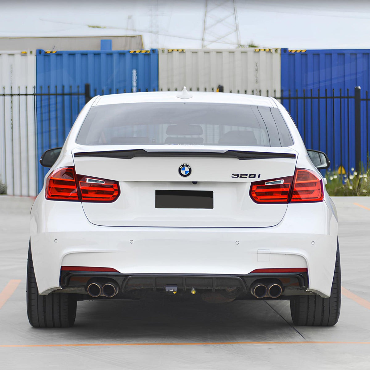 Dyfuzor Tylny BMW F30/F31 M-Performance Look Czarny Połysk (00-00) 2012-2018 (PRE-LCI / LCI)