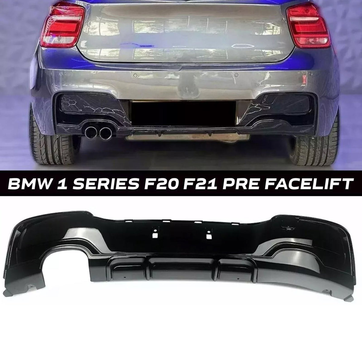Bodykit Zderzaki Progi BMW F20 Pre-LCI (z PDC, SRA) + Kratki Halogenów