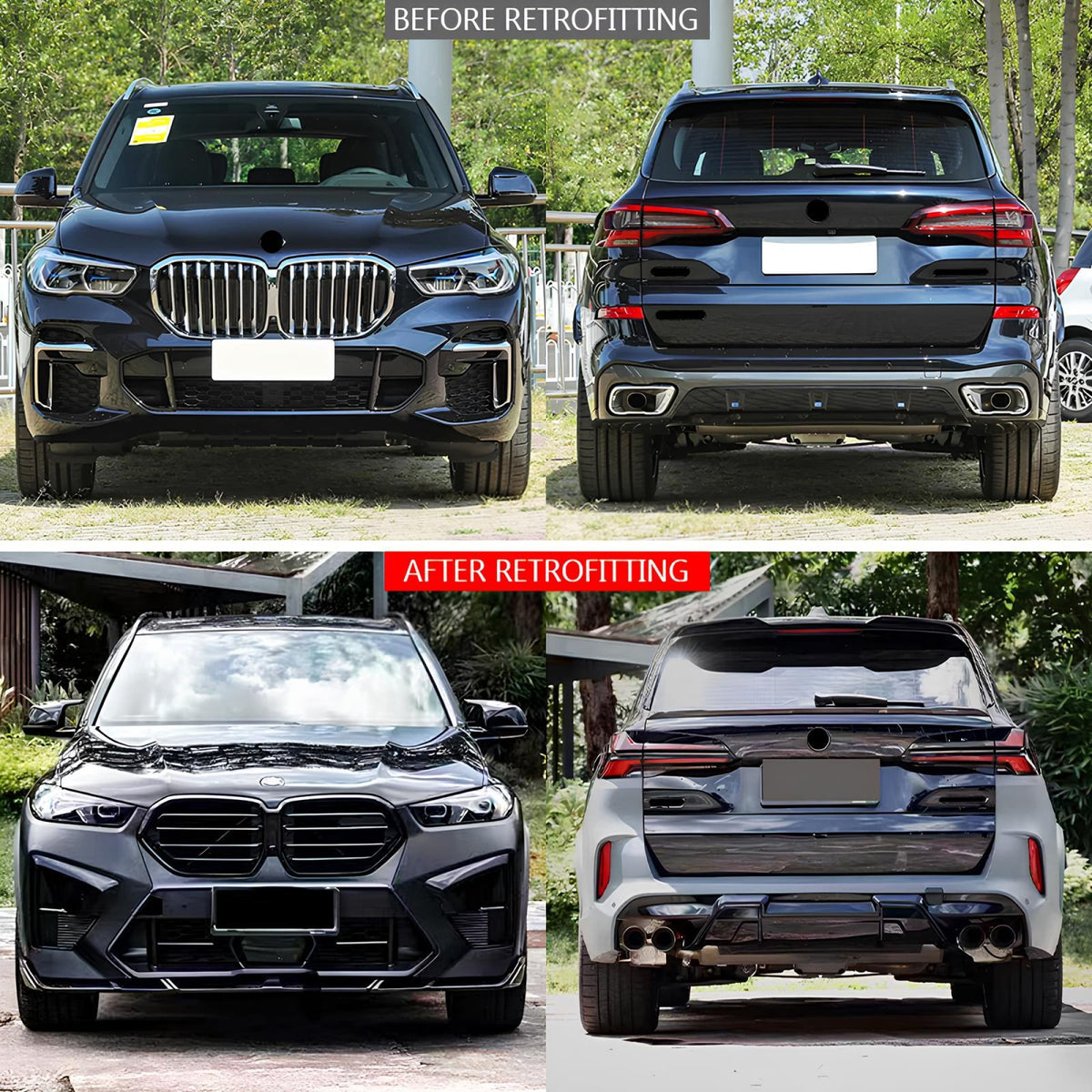 Bodykit Zderzaki Progi Lampy BMW G05 (2019–2022) – Konwersja na X5M F95