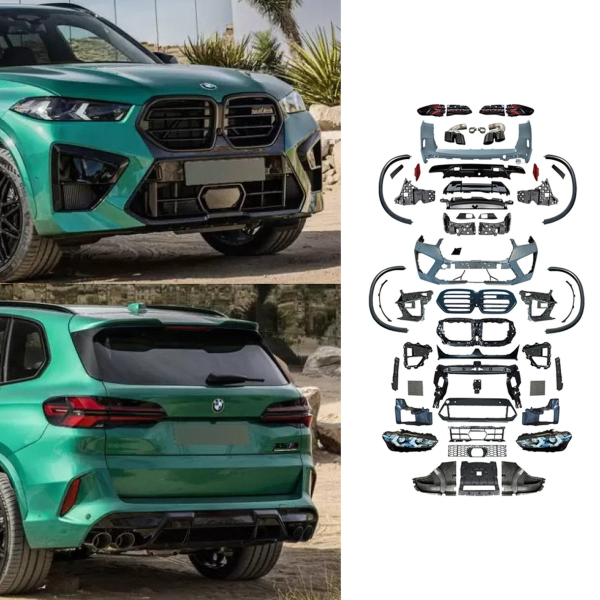 Bodykit Zderzaki Progi Lampy BMW G05 (2019–2022) – Konwersja na X5M F95