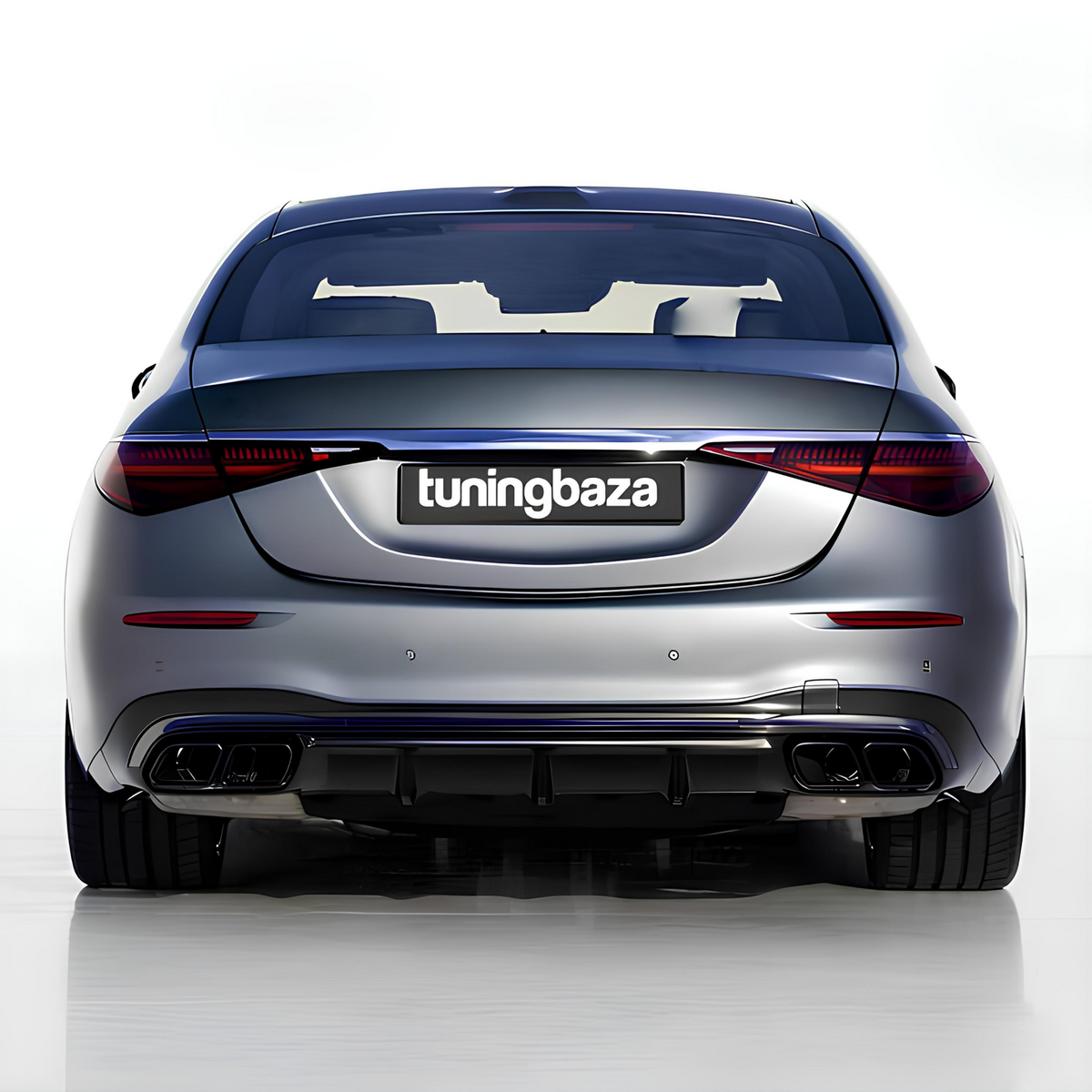 Dyfuzor Tylny Mercedes W223 (2021-ON) S63-Style z Końcówkami Wydechu AMG