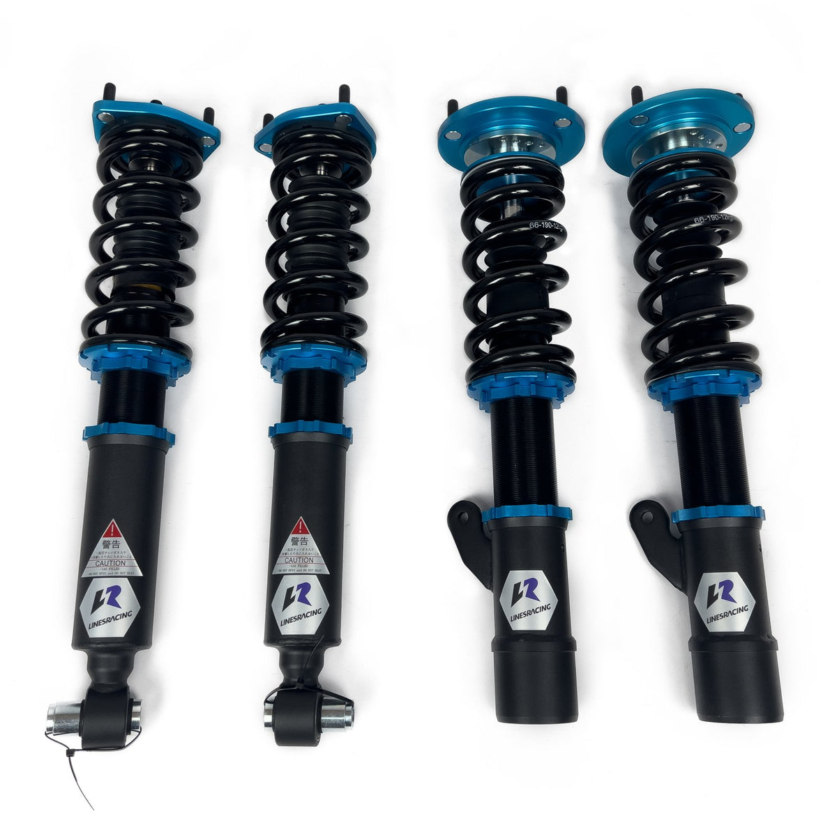 LINESRACING do BMW 5-Series Sedan RWD E60/E61 04-10 zestaw regulowanych coiloverów full-tap F14/R12