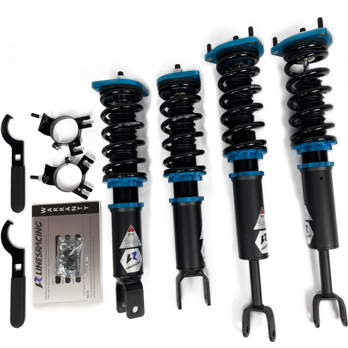 LINESRACING zestaw regulowanych coiloverów full-tap do Nissan 350Z Z33 03-08 / Infiniti G35 03-06 Integrated type