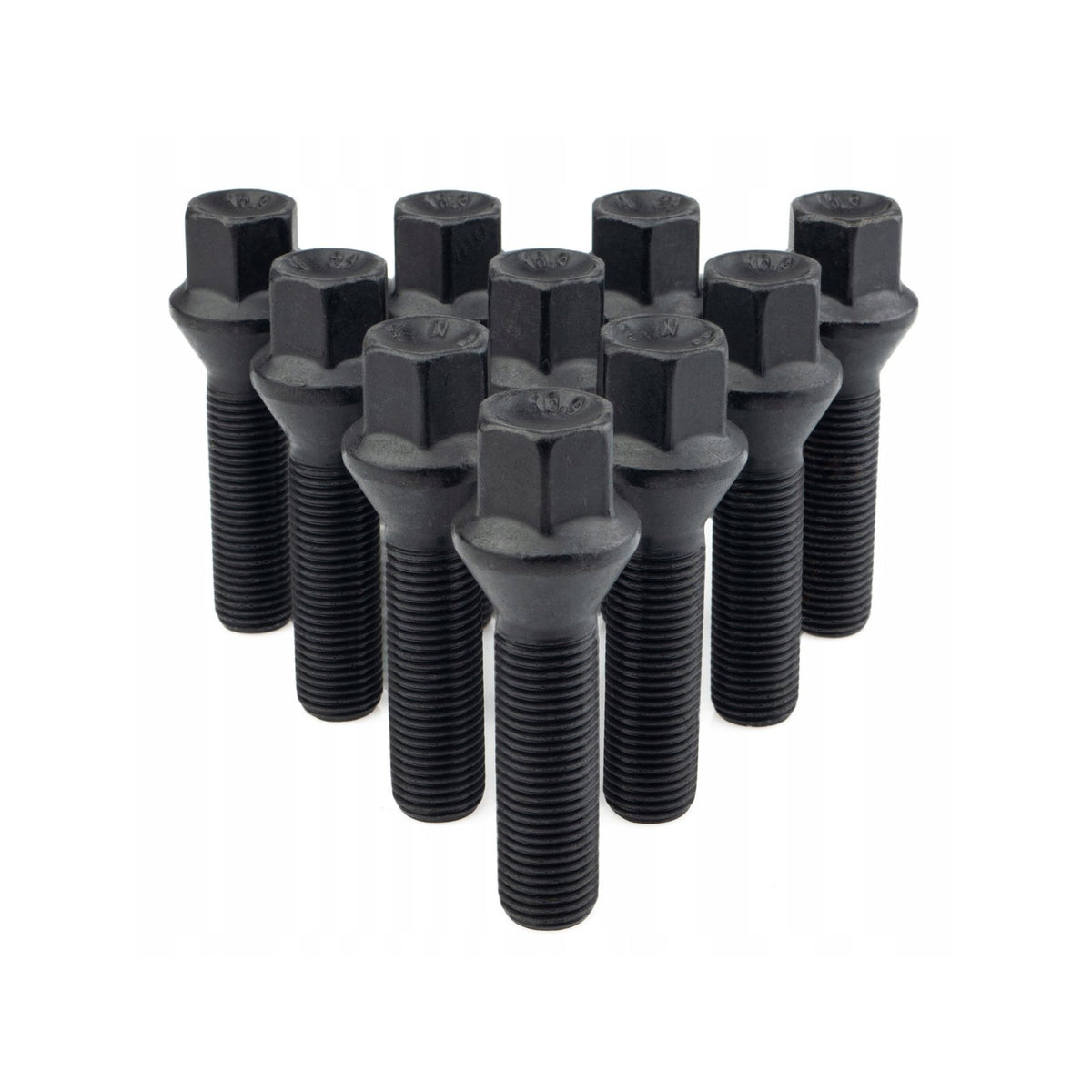 10 x DŁUGIE ŚRUBY M12x1.5x47mm Stożek Klucz 17