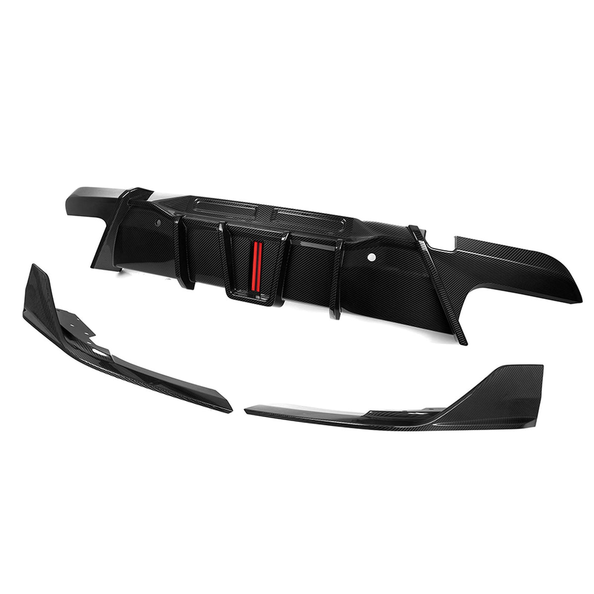 Karbonowy Dyfuzor SOOQOO LED BMW X6M F96 / F96 LCI