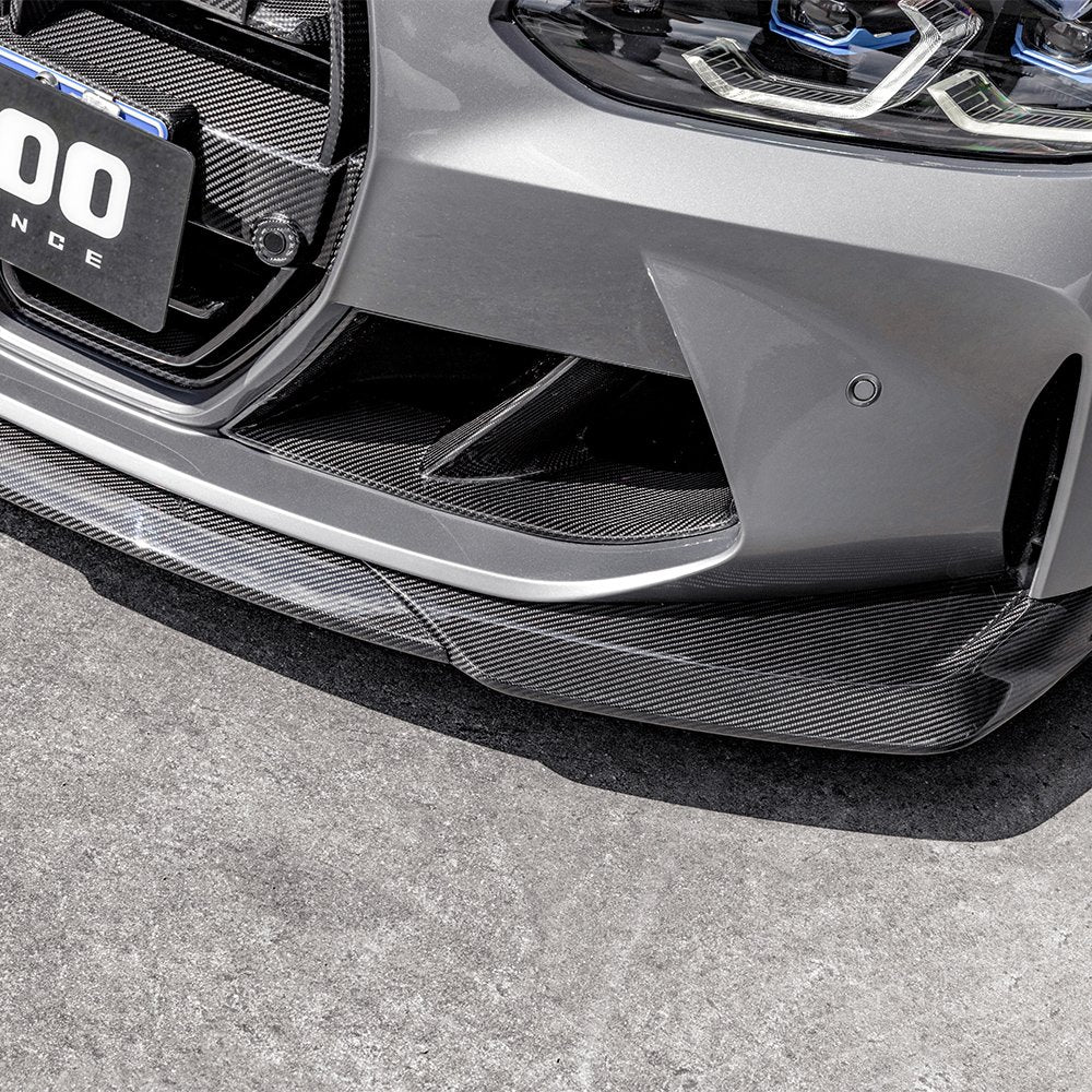 Karbonowy Splitter Przód do BMW M3 G80 / G81 M4 G82 / G83 w stylu SQ B