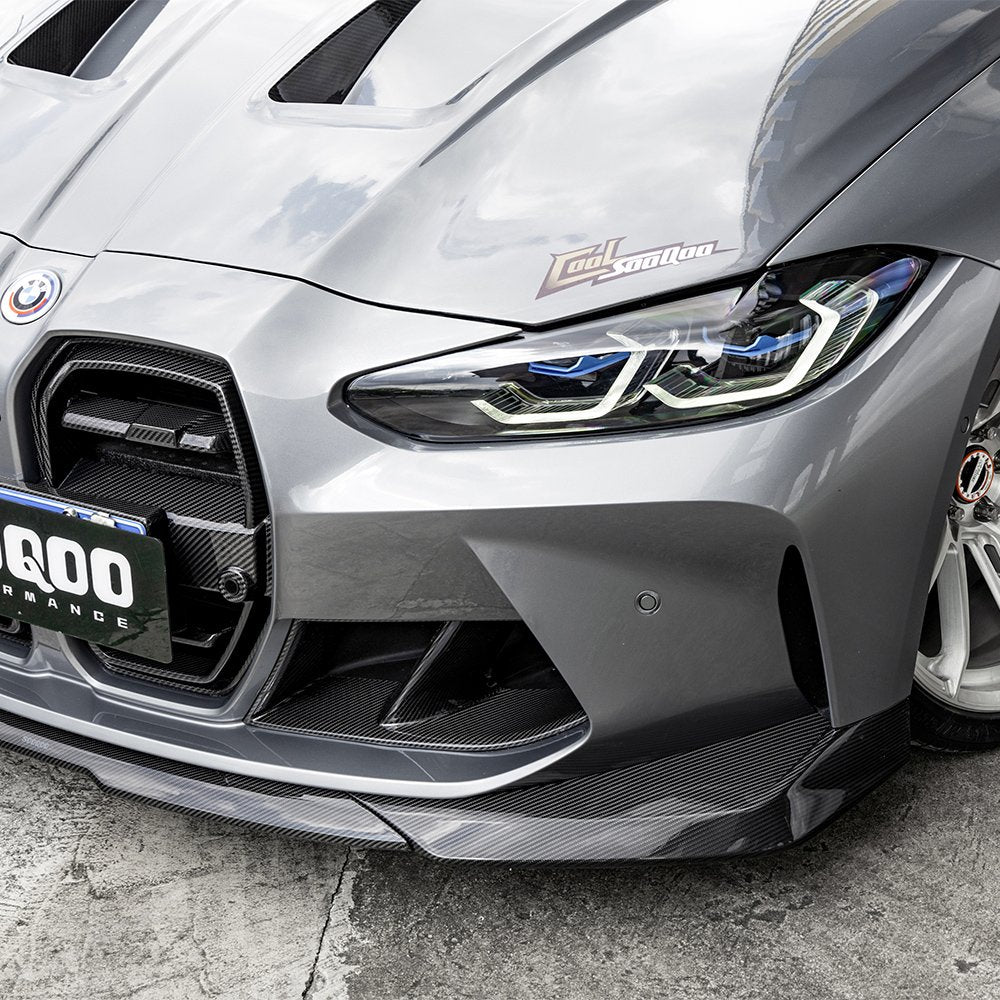 Karbonowy Splitter Przód do BMW M3 G80 / G81 M4 G82 / G83 w stylu SQ B