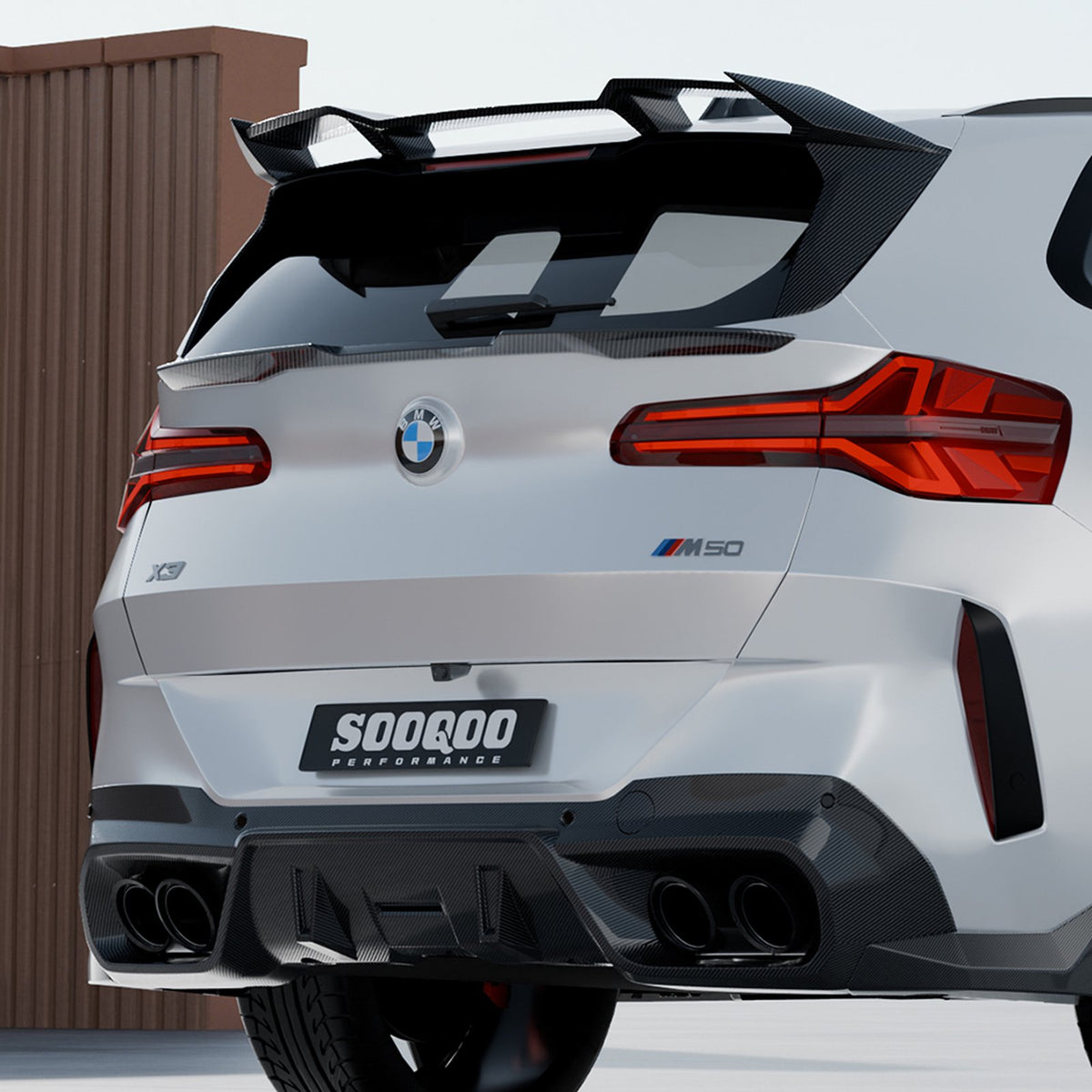 Karbonowa Lotka Dachowa BMW X3 G45 SOOQOO Style (Dry-Carbon)