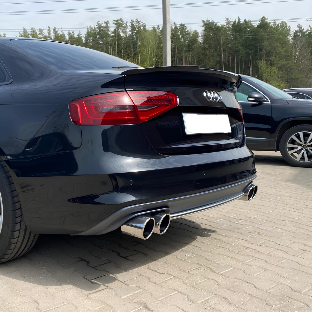 Spoiler Lotka Klapy Audi A4 / S4 B8.5 Sedan Czarny Połysk (2011–2015)