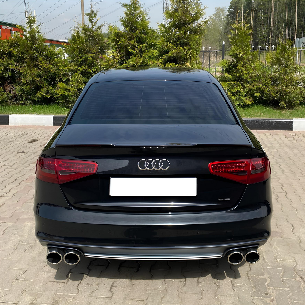 Spoiler Lotka Klapy Audi A4 / S4 B8.5 Sedan Czarny Połysk (2011–2015)