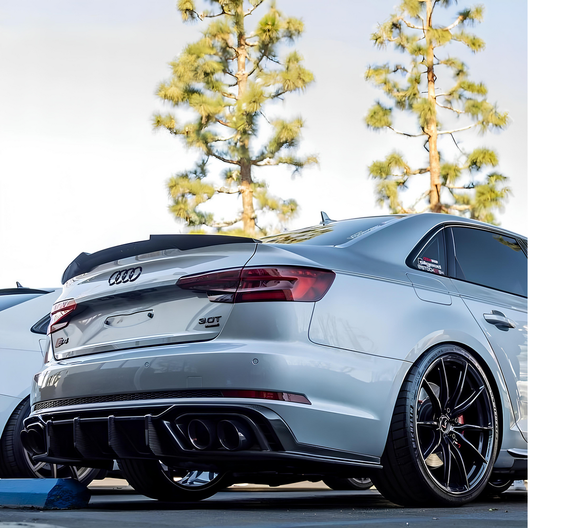 Spoiler Lotka Klapy Audi A4 / S4 B9 (2016-2025) M4-Style Czarny Połysk