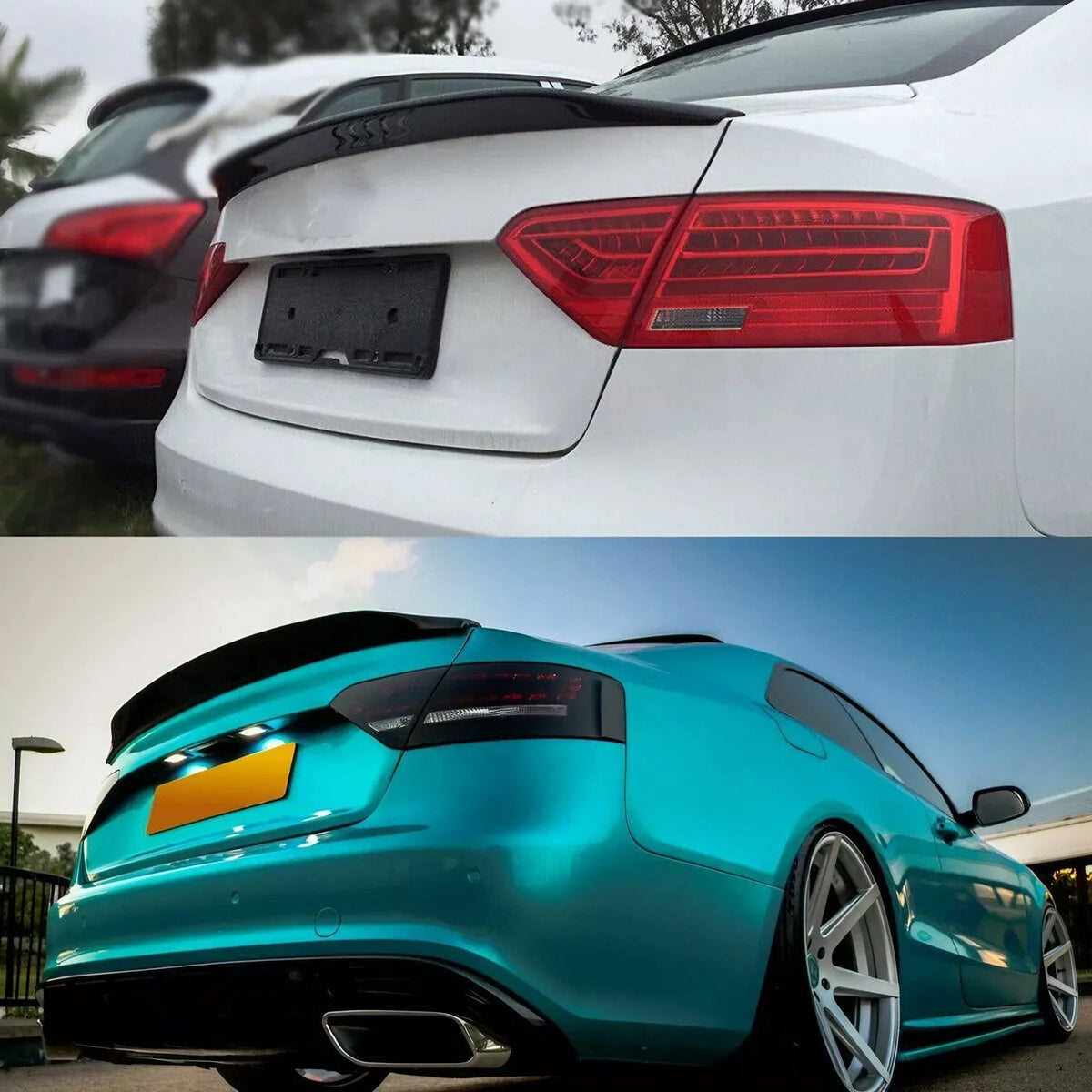 Spoiler Lotka Klapy Bagażnika Audi A5 / S5 8T (2007-2016) Coupe Caractere-Style Czarny Połysk