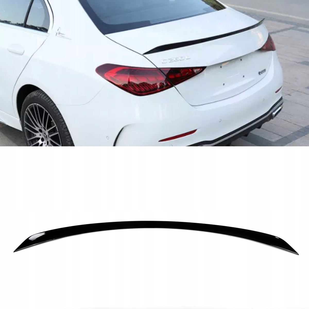 Spoiler Lotka Klapy Bagażnika Mercedes C-Klasa W206 (2021-ON) C63S-Style Czarny Połysk