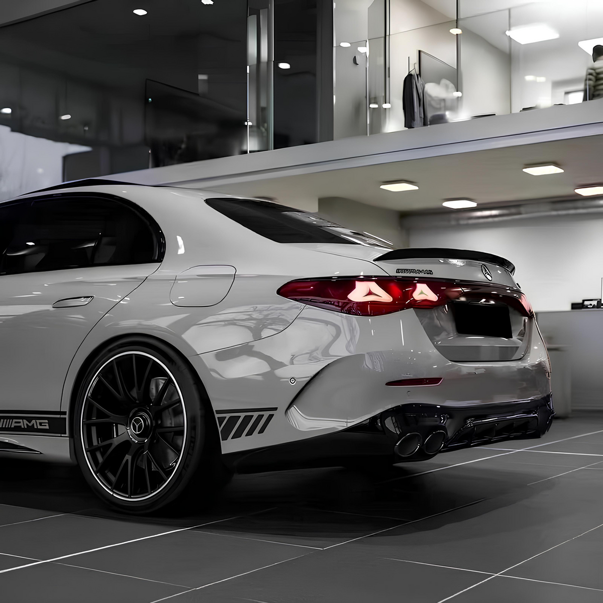 Spoiler Lotka Klapy Bagażnika Mercedes E-Klasa W214 (2023-ON) E63S-Style Czarny Połysk