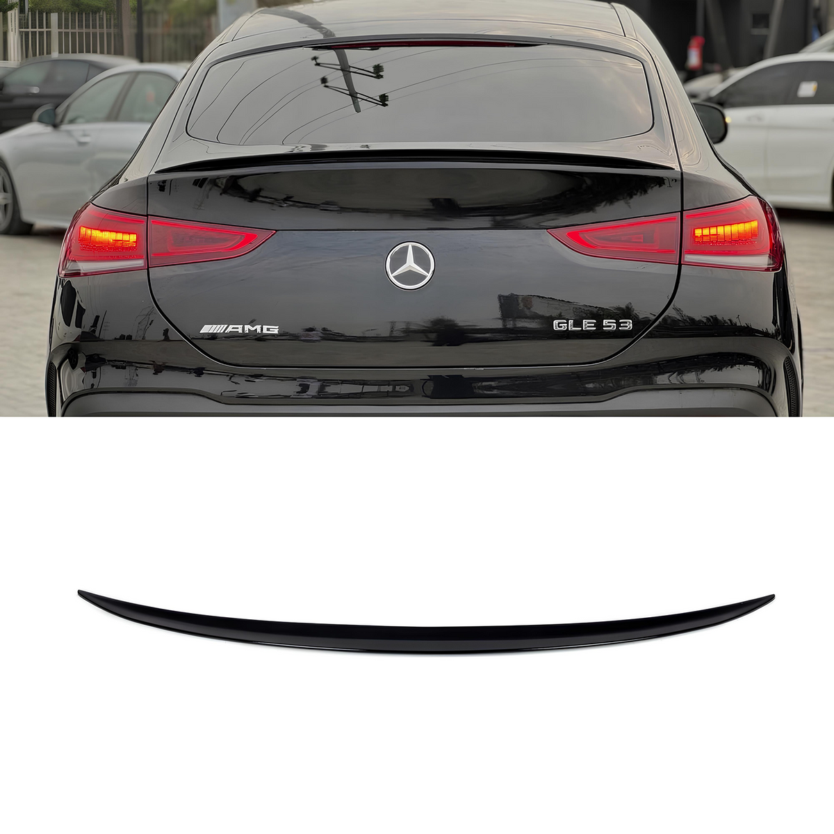 Spoiler Lotka Klapy Mercedes GLE C167 Coupe (2018+) AMG-Style Czarny Połysk