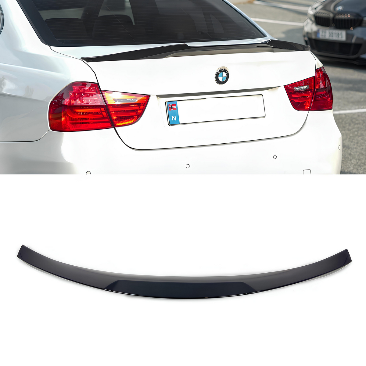Spoiler Lotka Klapy BMW E90 / M3 | M4 Style Czarny Połysk (2005-2012)