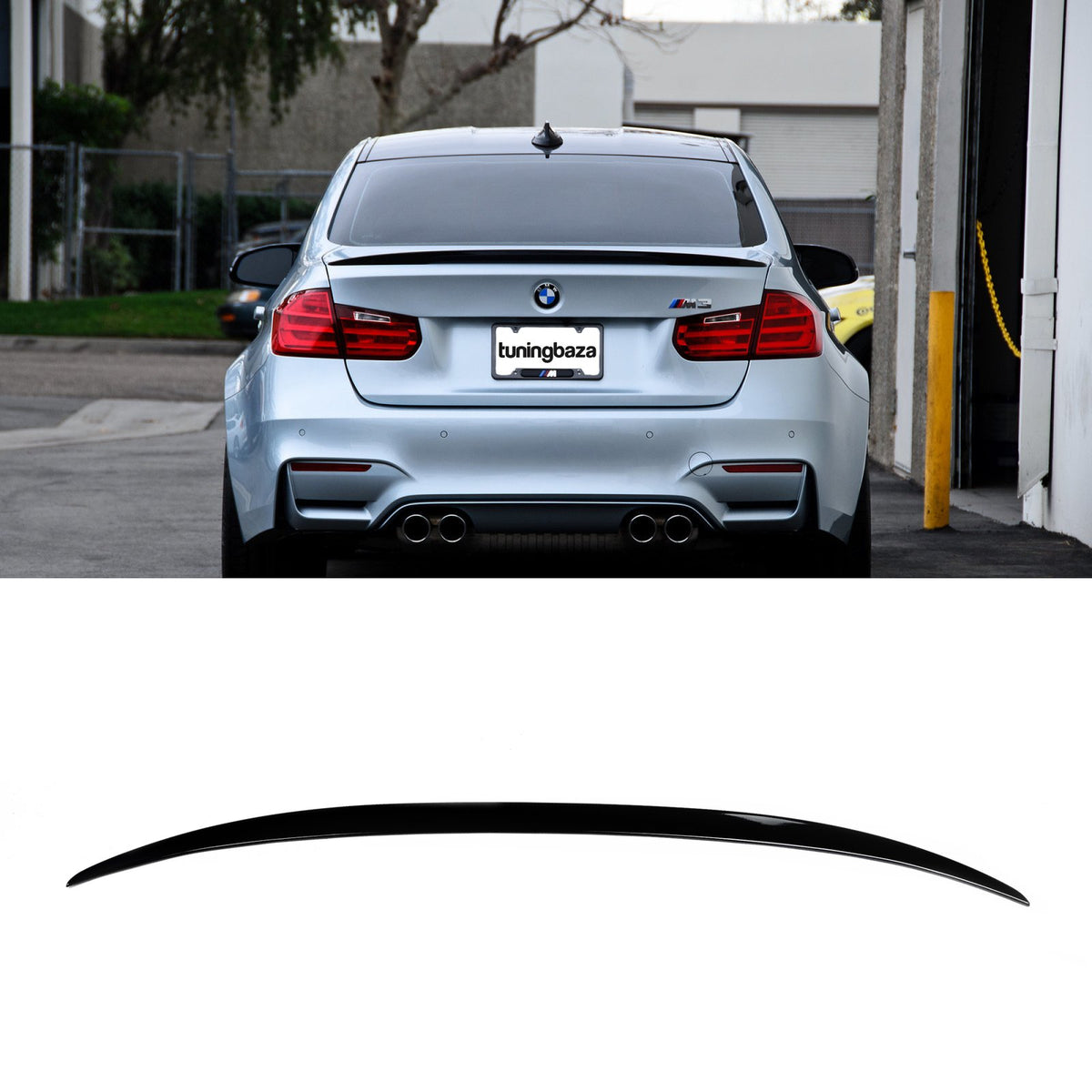 Spoiler Lotka Klapy BMW F30 / F80 M3 Style Czarny Połysk (2011–2018)