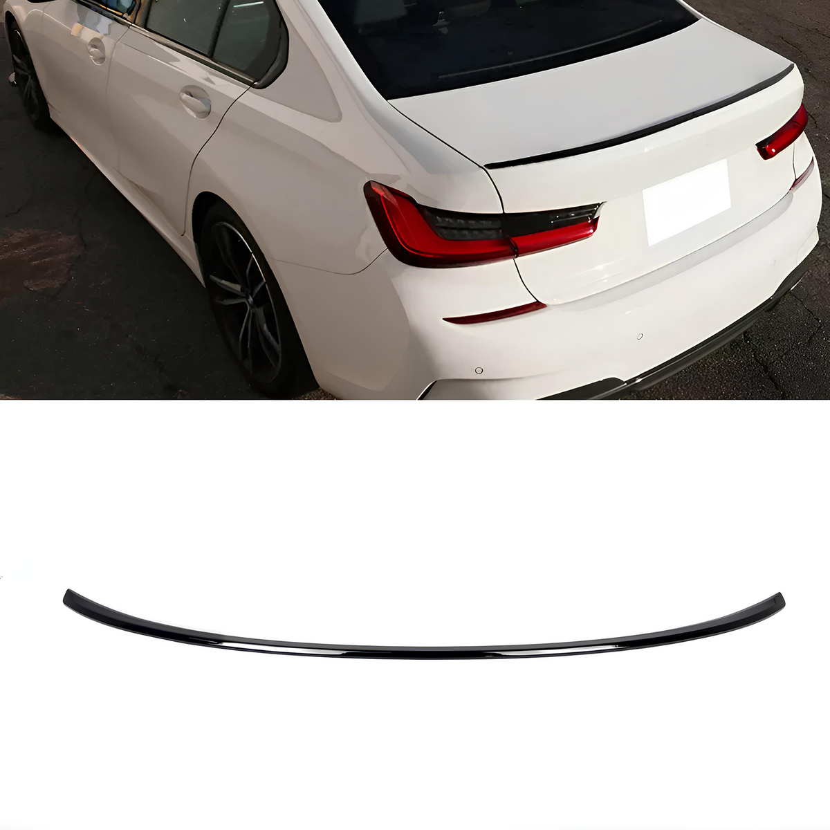 Spoiler Lotka Klapy BMW G20 / G80 M3 OEM Style Czarny Połysk (2018+)