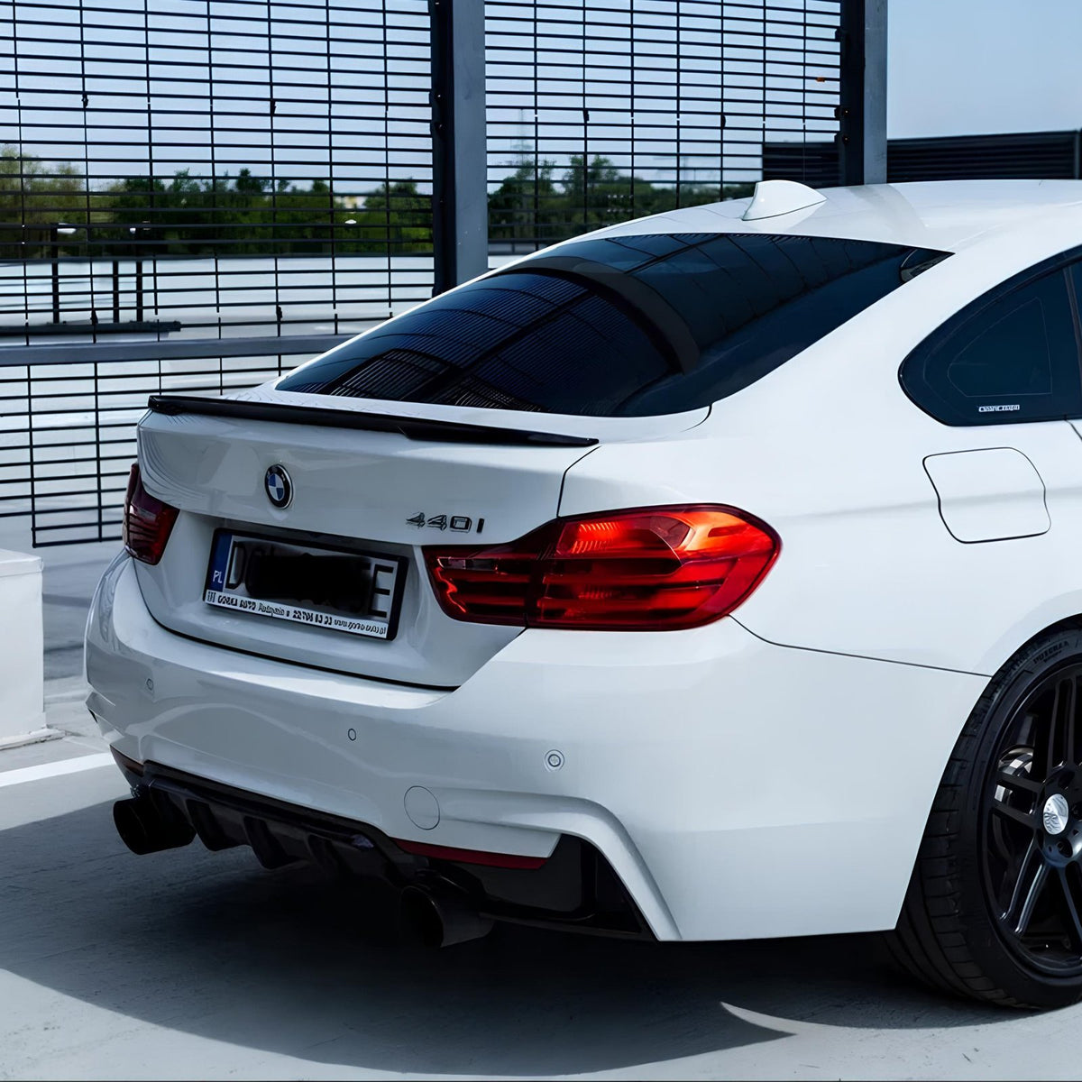 Spoiler Lotka Klapy BMW (4D) F36 (2014-2021) MP-Style Czarny Połysk Spojler