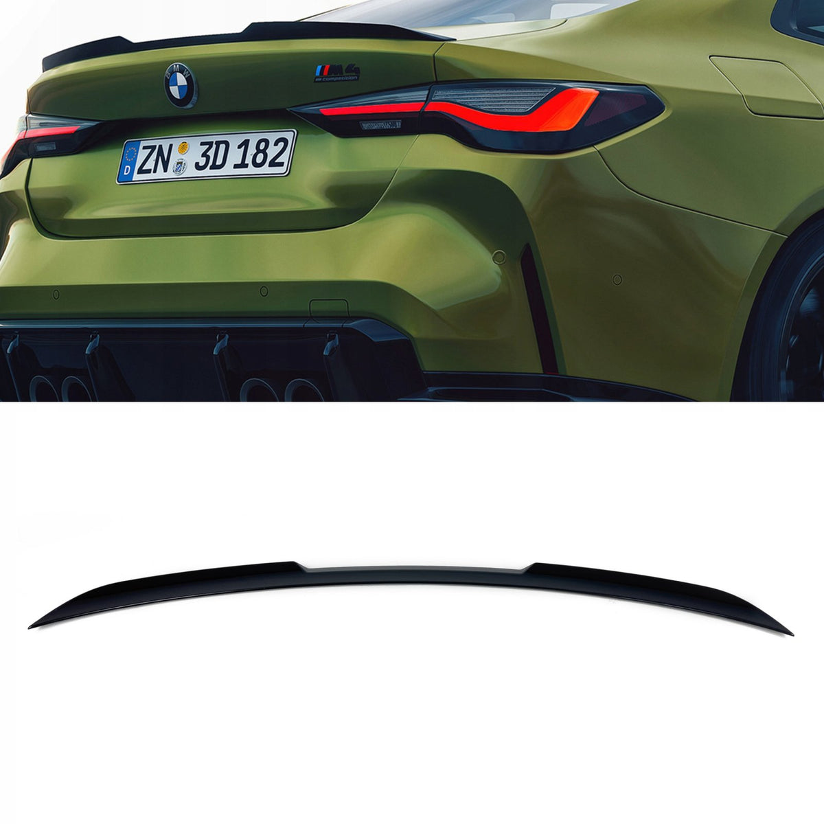 Spoiler Lotka Klapy Bagażnika BMW 4 G22 / M4 G82 (2020-ON) M4-Style Czarny Połysk