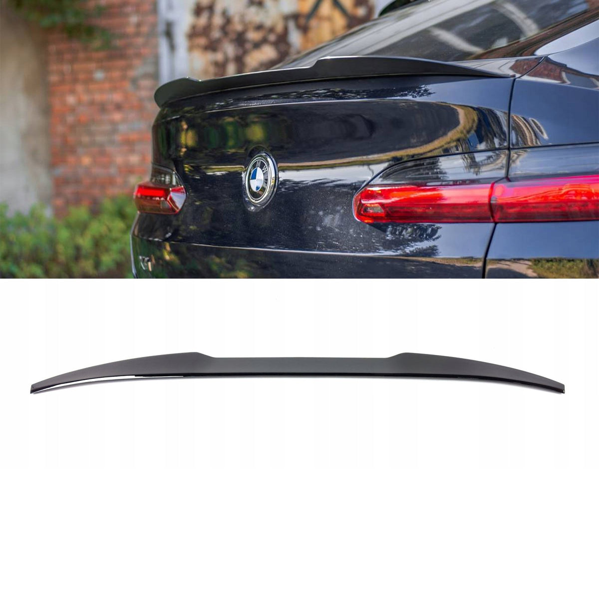 Spoiler Lotka Klapy BMW X4 G02 / X4M F98 (2018-ON) MP-Style Czarny Połysk