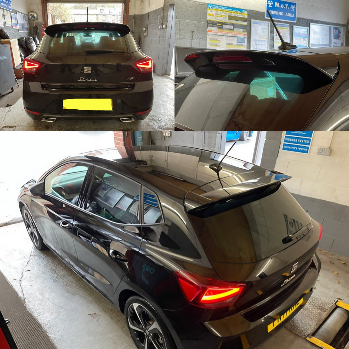 Spoiler Lotka Dachowa do Seat Ibiza V KJ (2017–2021) Czarny Połysk
