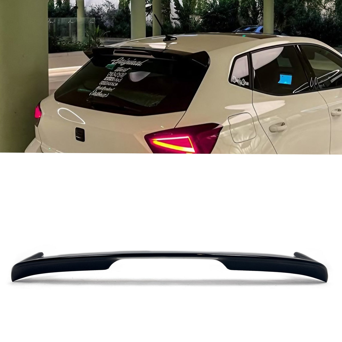 Spoiler Lotka Dachowa do Seat Ibiza V KJ (2017–2021) Czarny Połysk