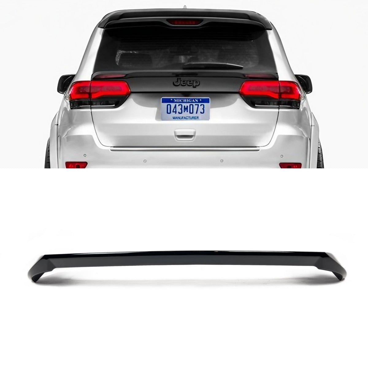 Spoiler Lotka Dachowa Jeep Grand Cherokee WK2 IV (2014–2022) Czarny Połysk