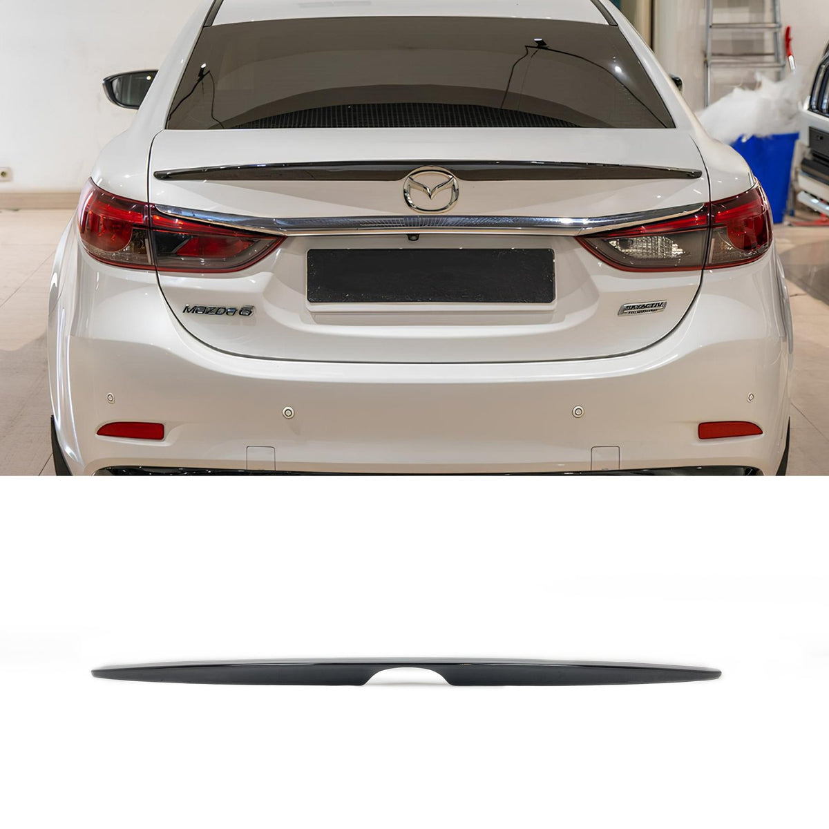 Spoiler Lotka Klapy Bagażnika Mazda 6 (GJ) Sedan (2012-2024) OEM-Style Czarny Połysk