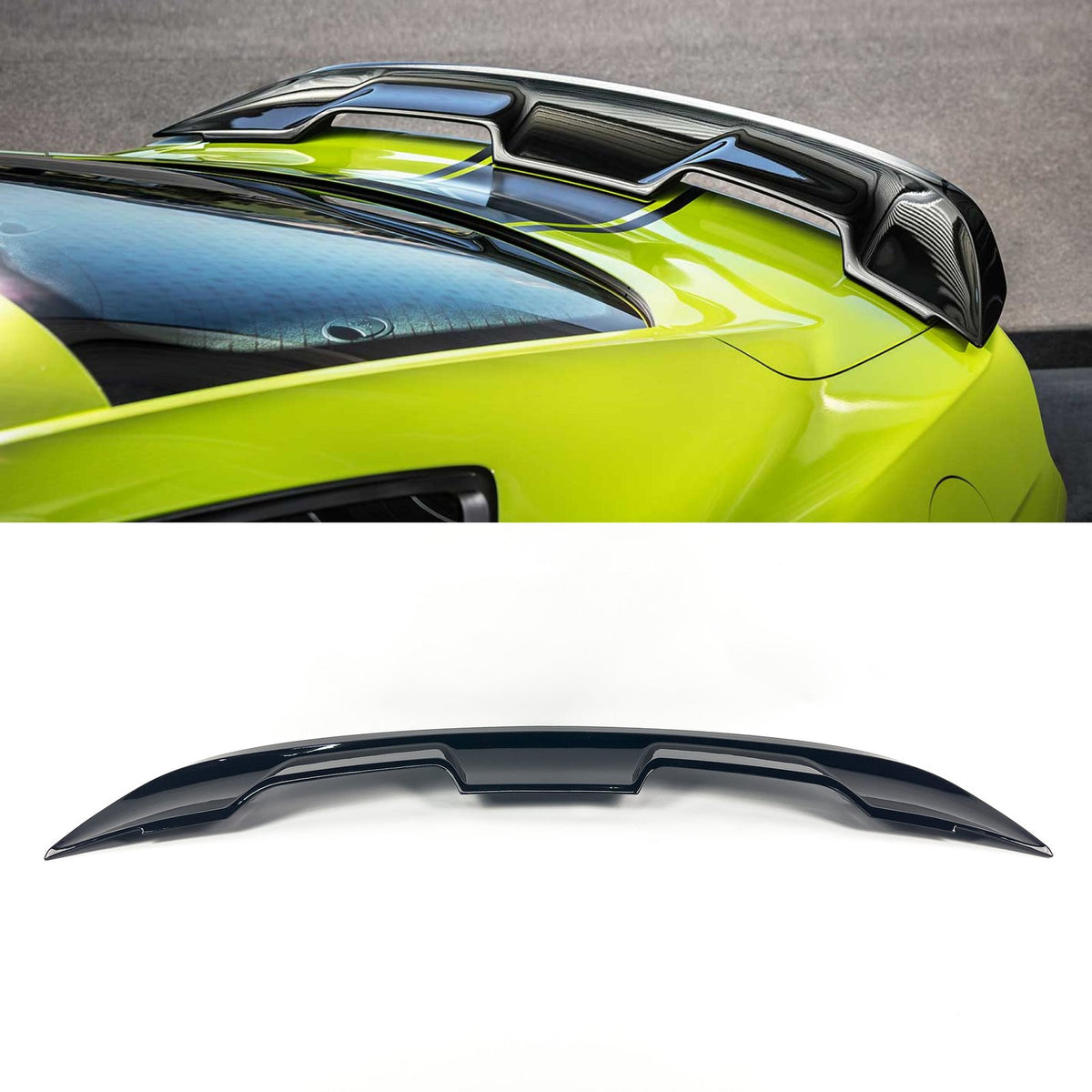 Spoiler Lotka klapy bagażnika Ford Mustang VI (2014-2023) GT500 Shelby Style Czarny Połysk